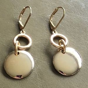 Gold look  pierced earrings